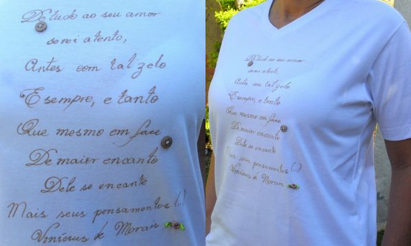 Camiseta POESIA Vinicius de Morais